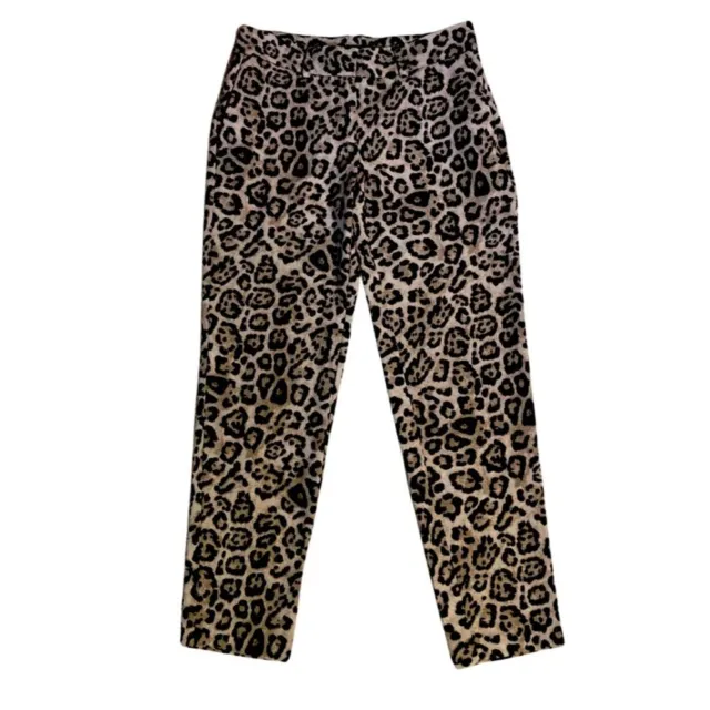 VTG VICTORIA'S SECRET Women's Pants Sz 0 Leopard Animal Print Ankle ...