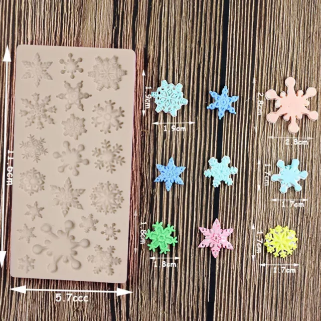 Christmas Snowflake Silicone Fondant Mold Cake Decorating Border Baking Mould-wf 2