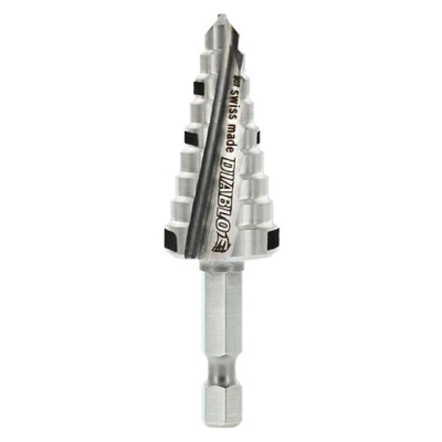 New Freud Diablo Dsd1125S17 7/8" To 1 1/8" Impact Split Pt Tip Step Drill Bit