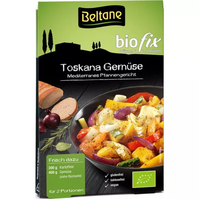 Beltane Biofix Toskana Gemüse Gewürzmischung für 2 Fertiggerichte, Bio-Qualität