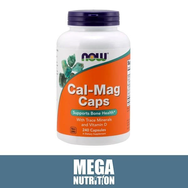 NOW FOODS CAL-MAG Capsules Trace Minerals & Vitamin D Bone Health| 240 ...