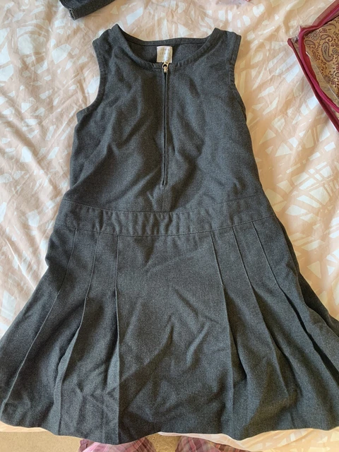 John Lewis girls grey school Uniform  pinafore age 7 years