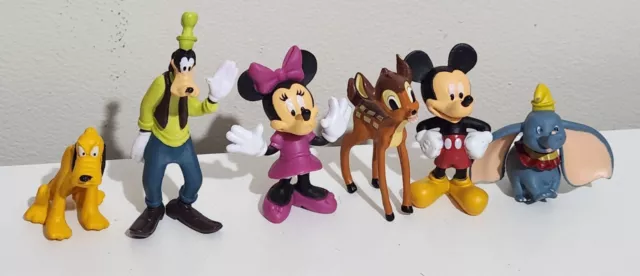 Disney Figurines Minnie Mouse Mickey Mouse Bambi Dumbo Goofy Pluto Mini Figure
