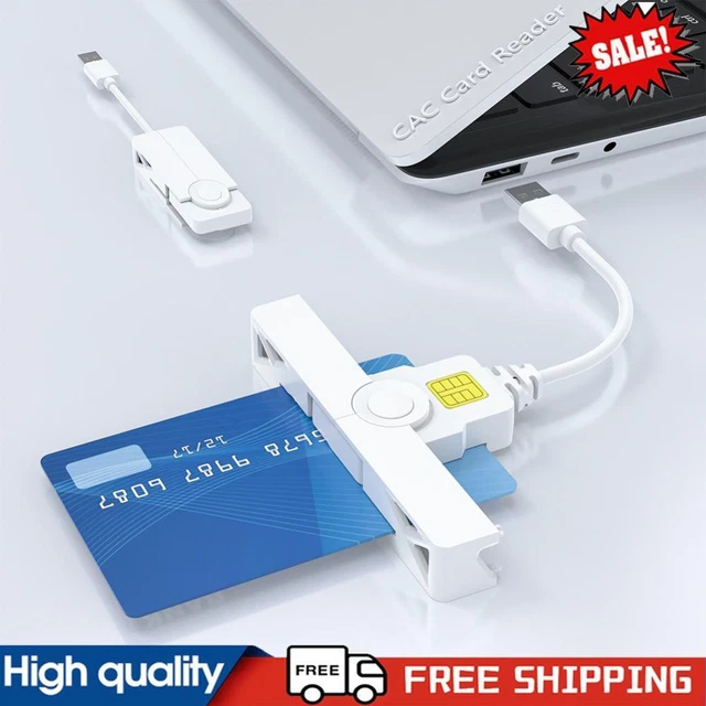 USB2.0/TYPE-C COMMON ACCESS Card Reader CAC Readers for Windows/Mac OS ...