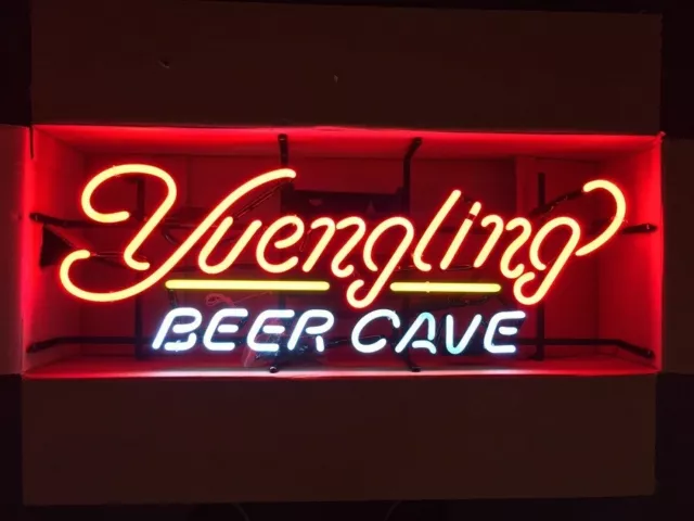 24" Yuengling Beer Cave Neon Sign Lamp Light Visual Handmade Collection Bar L