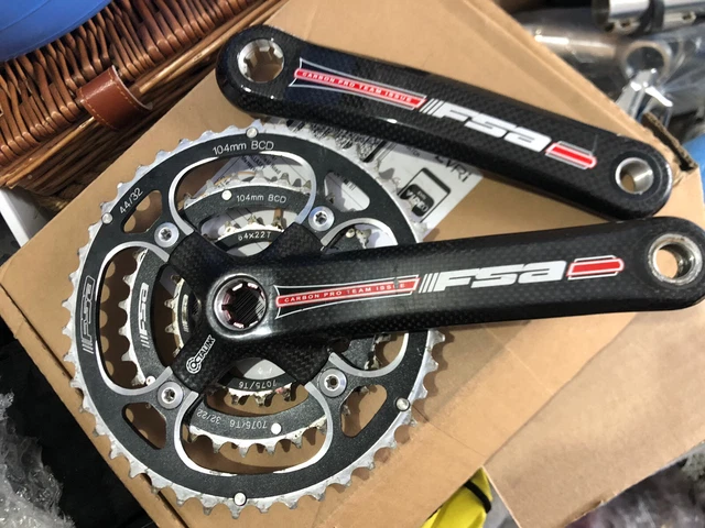 FSA Pro Team Issue Carbon Kettensatz Kurbelsatz 175 mm Mountainbike MTB 22/32/42