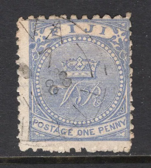 M24159 Fiji 1886 SG50 QV: 1d dull blue. FU, Cat £25