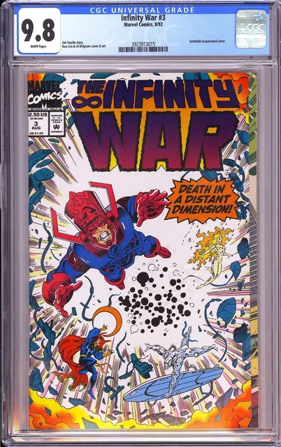 Infinity War #3 CGC 9.8 1992 3923913015 Warlock & Thanos Gatefold Wraparound