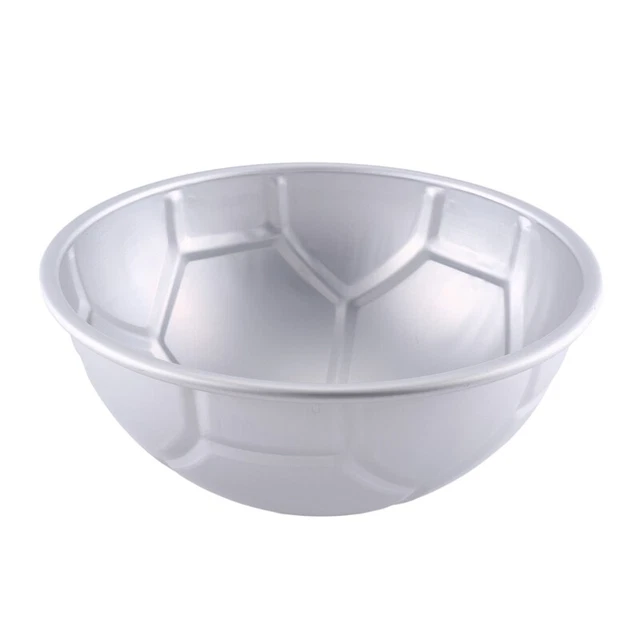 1 pz stampo per torta da calcio a forma di palla mezza rotonda 3D 8 pollici alluminio addensante T5A8