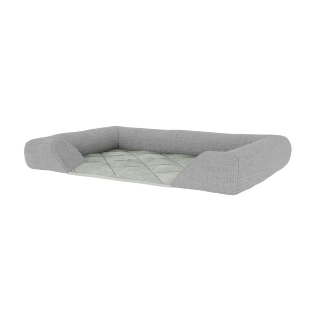Omlet Topolgy Bolster Topper Grey Large Dog Bed