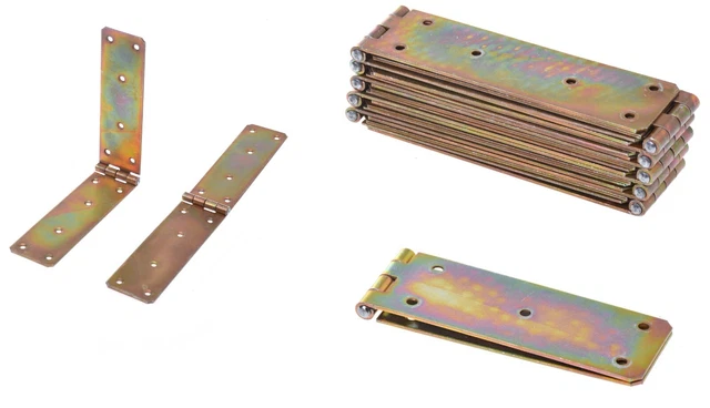 Set 10 Pièces Kistenband 45mm Charnières de Boîte Bande Table Charnière Roulés
