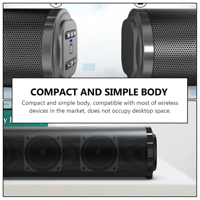 TRAVEL SURROUND SOUNDBAR Speaker Portable Computer Speakers £43.55