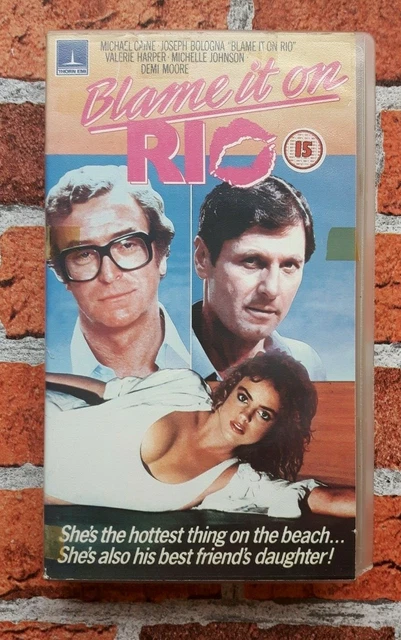 BLAME IT ON Rio VHS Video Ex Rental Michael Caine Michelle Johnson