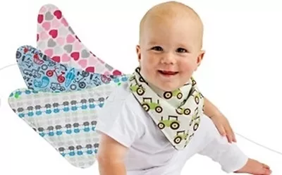 Mum2Mum Fashion Bandana Wonder Bibs 100% Cotton Waterproof and Reversible - Baby