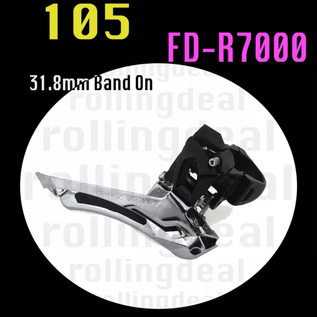 Shimano 105 Fd-R7000 Front Road Derailleur 2 X 11 Speed 31.8Mm Down Swing