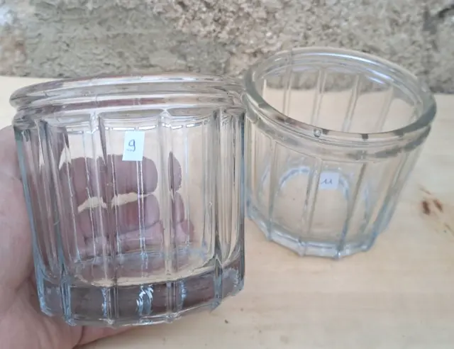 Bocal de conservation en verre avec fermeture métallique sérigraphié farine
