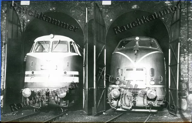 altes Baryt-Foto DR V180 051 Helmstedt 1968 - 9x14 B11196