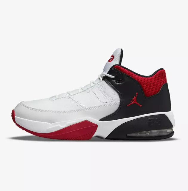 Nike Air Jordan Max Aura 3 White University Red Basketball CZ4167-160 Mens Size