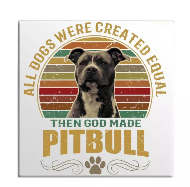 Fridge Magnet Pitbull Dog Breed Mans Best Friend Pet Lovers BFF Refrigerator