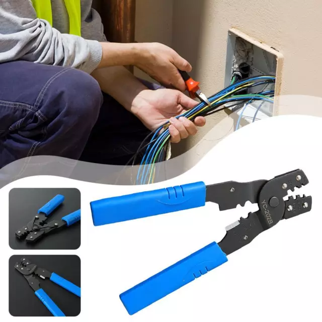 Professional Crimping Pliers Wire Cable Crimper Cutter Terminal Pliers Tool GX