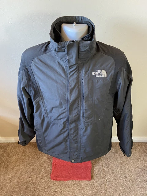 Cappotto da uomo grigio/nero The North Face Hyvent taglia small