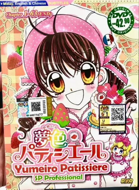 DVD Anime Yumeiro Patissiere SP Professional Season 1+2 Vol.1-63End English Subs