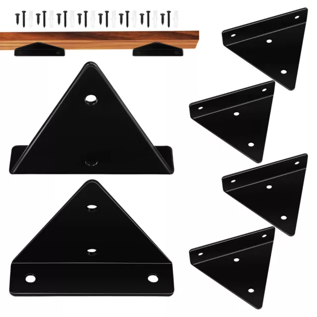 6 Pcs Iron Triangle Bracket Heavy Duty Folding Shelf Brackets