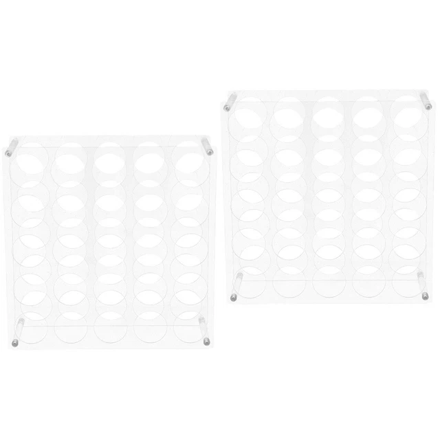 2x Organizadores Bolsa Vinilo Almacenamiento Organizador Rollo de Vinilo Claro Pro Home