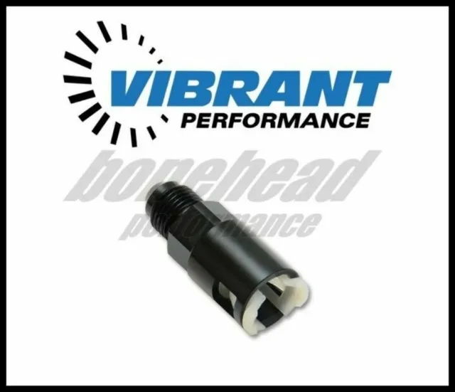 Vibrant 16886 Quick Disconnect EFI Adapter Fitting; -6AN Flare to 3/8" Hose