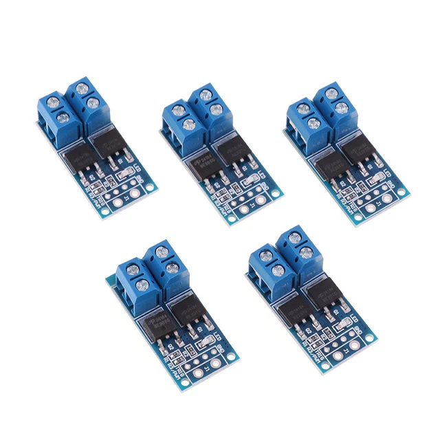 5Pcs 15A 400W MOS FET Trigger Switch Drive Module PWM Regulator Control Panel ql