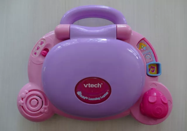 Vtech Baby's Learning Laptop Toy PINK 6-36 Months Educational• Music  Lights!