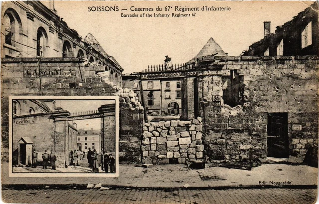 CPA AK Militaire - Soissons - Casernes du 67e Regiment d'Infanterie (696393)