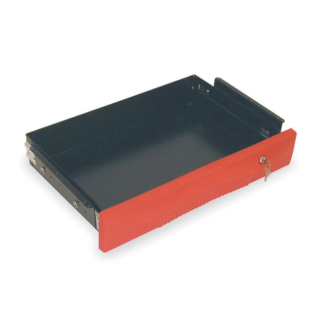 RUBBERMAID COMMERCIAL PRODUCTS FG459300RED Drawer,40 lb.,Red,Steel,25 In. L
