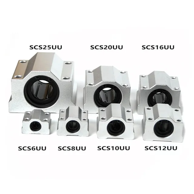 Linear Motion Shaft Rail Ball Bearing Bushing Slide Pillow Block SCS6UU-SCS40UU