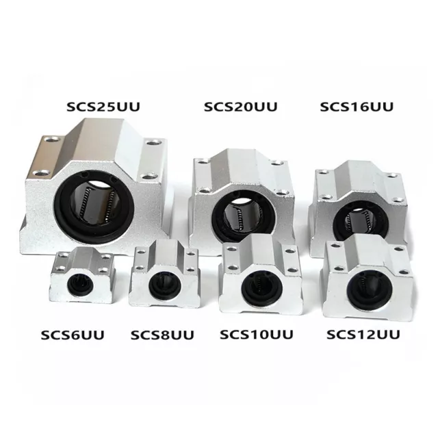 SCS6UU - SCS40UU Linear Motion Shaf Rail Ball Bearing Bushing Slide Pillow Block