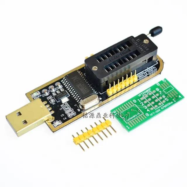 1x Ch341a USB-Programmierer 25 SPI Flash Chip Mit 24/25 Statusanzeige 8pin/16pin