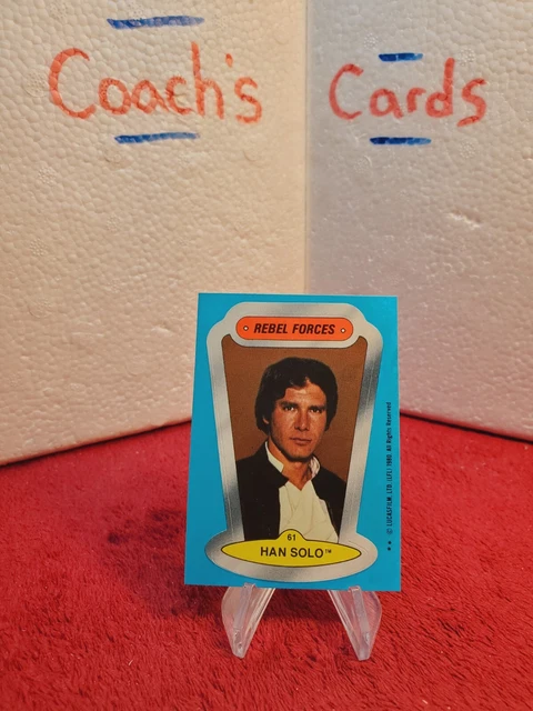 1980 Star Wars Empire Strikes Back Sticker Han Solo #61