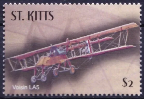 Saint Kitts 2003 MNH, War Plane, light bomber in WWI - Voisin LA5