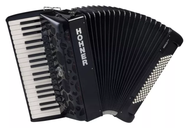 Hohner Amica Iv 96 Forte Tasten Akkordeon 34 Töne 4 Chörig  Gigbag Trageriemen