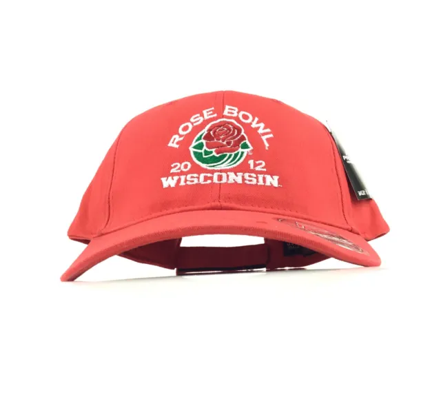 2012 ROSE BOWL Wisconsin (College Football) Baseball Cap Hat Adj. Mens Cotton