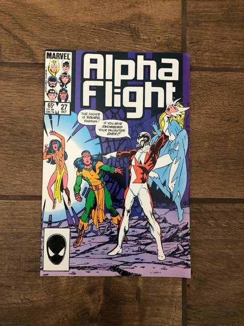 Alpha Flight Marvel Comic Book #27 Snowbird Shaman October 1985 VF