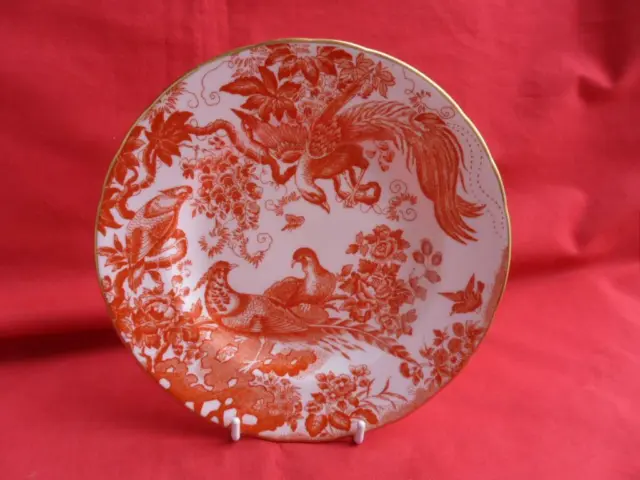 Royal Crown Derby RED AVES,  2 x 8" Plates REDUCED