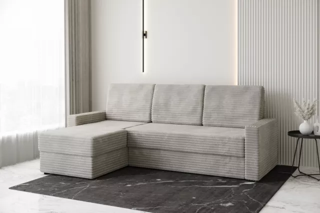 Verona Idee Ecksofa L-Form UNO mit Schalffunktion und Bettkasten 229*160*104