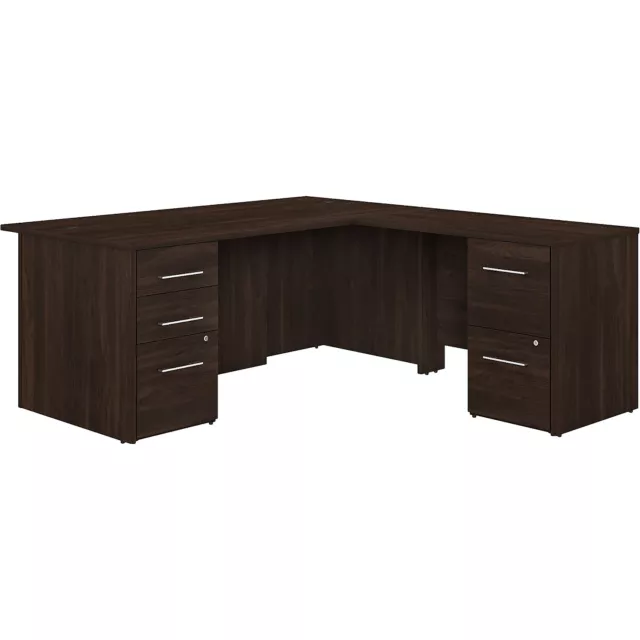 Bush Business Furniture Office 500 71" L-Shaped Executive Desk with Drawers