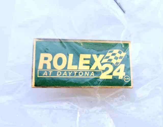 Vintage Rolex 24 Hours at Daytona Race Pin 1992 IMSA Race Badge Hat Lapel