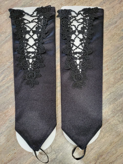New~Wedding Party Gloves Evening Dress Fingerless Lace Bridal Gloves for Women