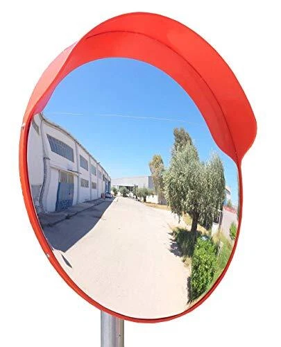 ECM-60-o Convex Polycarbonate Traffic Mirror Orange color diameter 24" 60cm f...