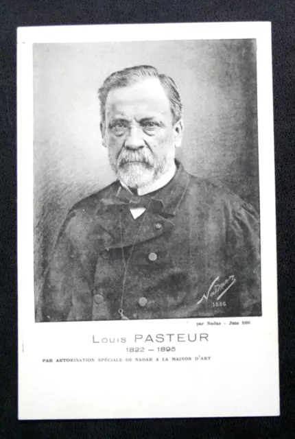 Cpa 1923 : Louis Pasteur Exposition Internationale Du Centenaire A Strasbourg Tb