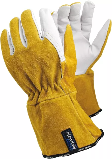 TEGERA Heat Resistant Leather Tig Mig Welding Grinding Work Gloves Metalwork