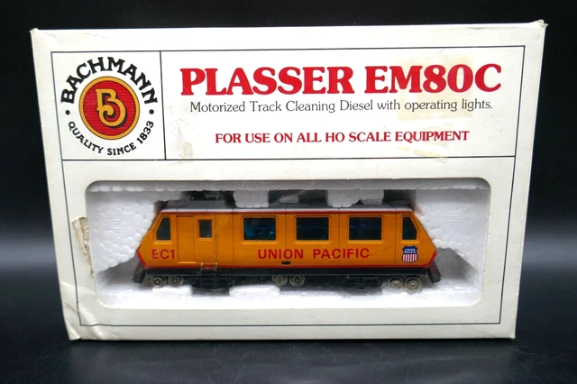 HO Bachmann Union Pacific Plasser EM80C Track Cleaner - Tested & Working *Read